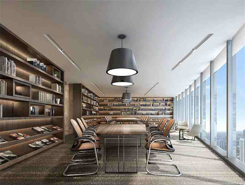 5000平米辦公空間設(shè)計案例圖